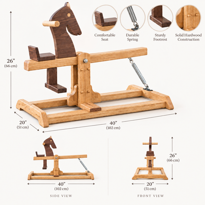 Wooden Rocking Horse DIY Plans