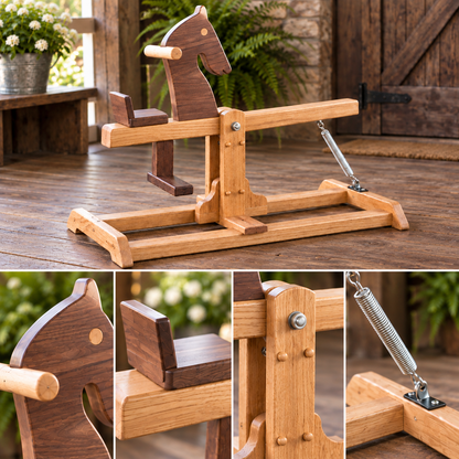 Wooden Rocking Horse DIY Plans
