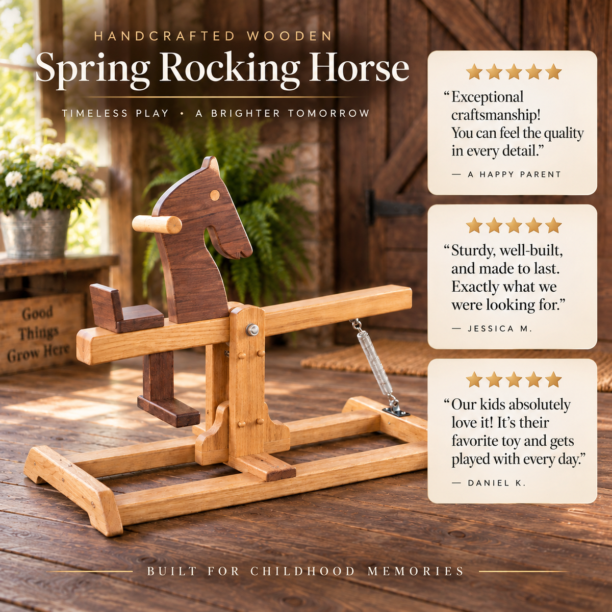 Wooden Rocking Horse DIY Plans