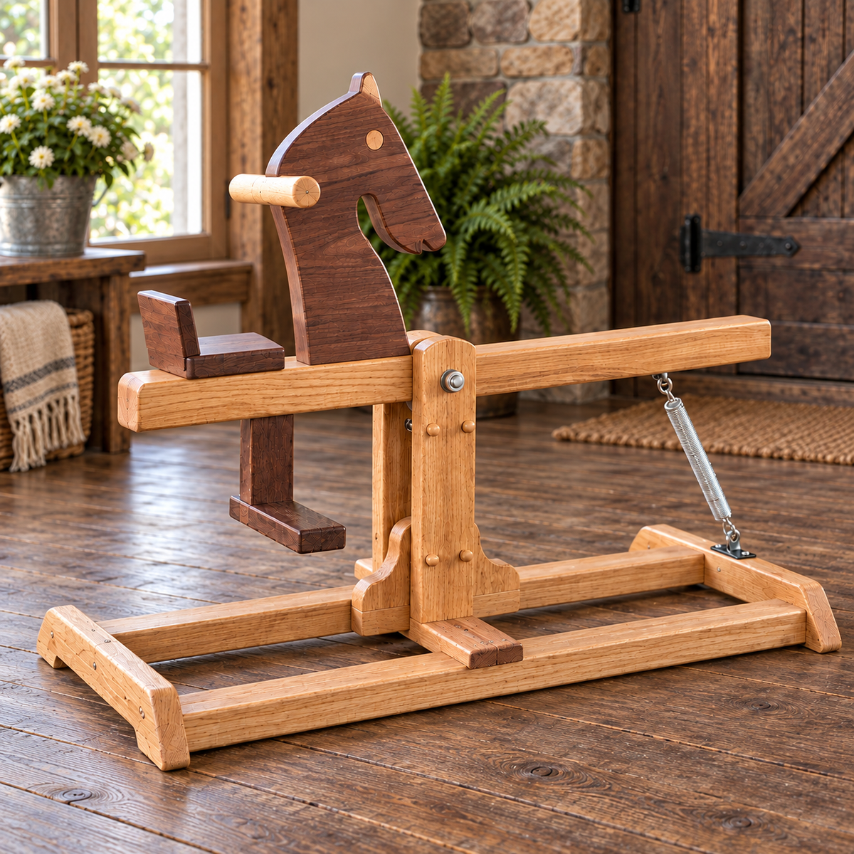 Wooden Rocking Horse DIY Plans