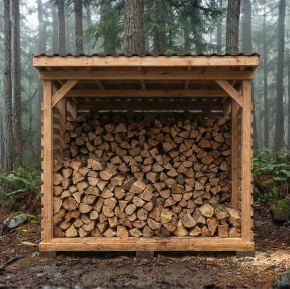 6×8 Firewood Shed DIY Plans