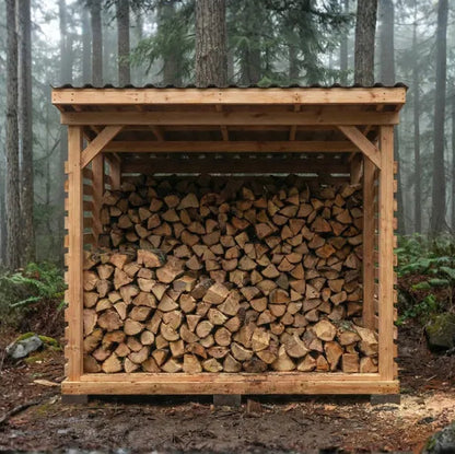 6×8 Firewood Shed DIY Plans