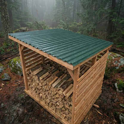 6×8 Firewood Shed DIY Plans